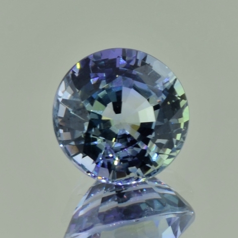 Tansanit rund bicolor ungebrannt 9,52 ct Tansanit rund bicolor ungebrannt 9,52 ct