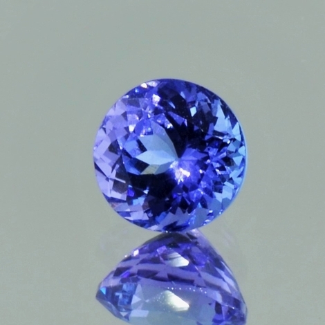Tansanit, Rund facettiert (2,03 ct.) aus Tansania (Merelani Hills) Tansanit, Rund facettiert (2,03 ct.) aus Tansania (Merelani Hills)
