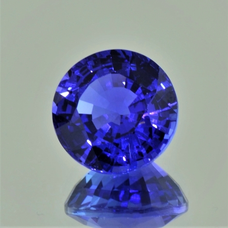 Tansanit rund intensives Blau 10,98 ct Tansanit rund intensives Blau 10,98 ct