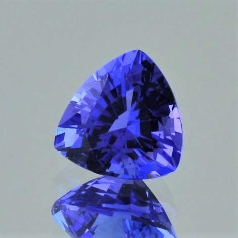 Tanzanite trillion intense blue 3.42 ct