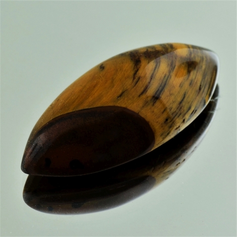 Tigerauge, Navette Cabochon (68,61 ct.) aus Namibia Tigerauge, Navette Cabochon (68,61 ct.) aus Namibia