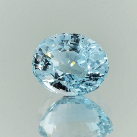 Topas oval hellblau unbehandelt 11,15 ct