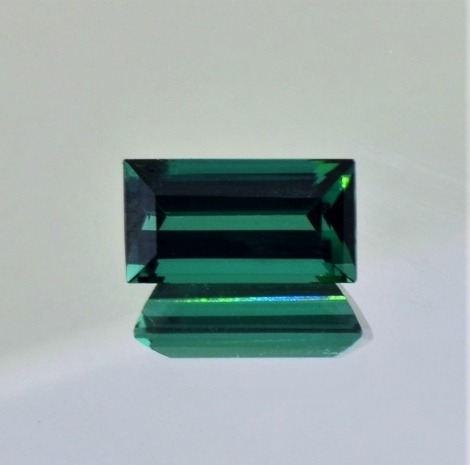 Tourmaline baguette blue green 2.83 ct Tourmaline baguette blue green 2.83 ct