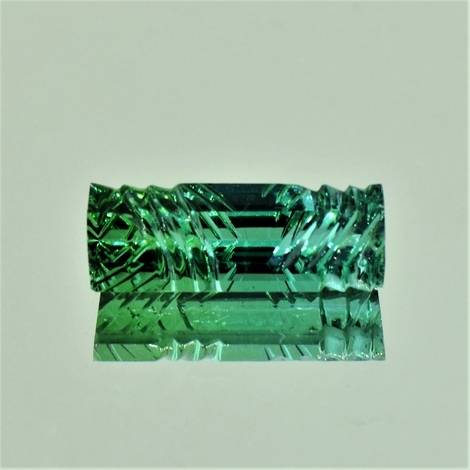 Tourmaline Baguette-Design bluish-green 5.47 ct Tourmaline Baguette-Design bluish-green 5.47 ct