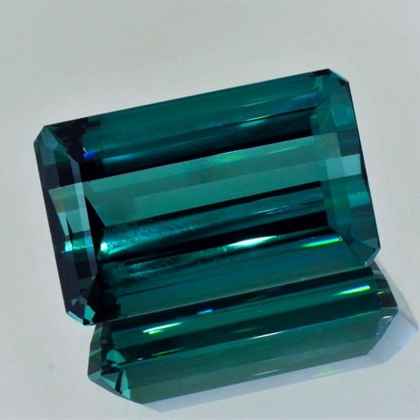 Turmalin octagon blaugrün 44,34 ct.