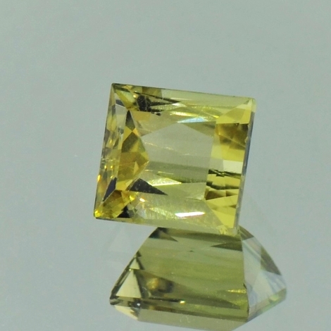 Tourmaline rectangle yellow green 1.90 ct