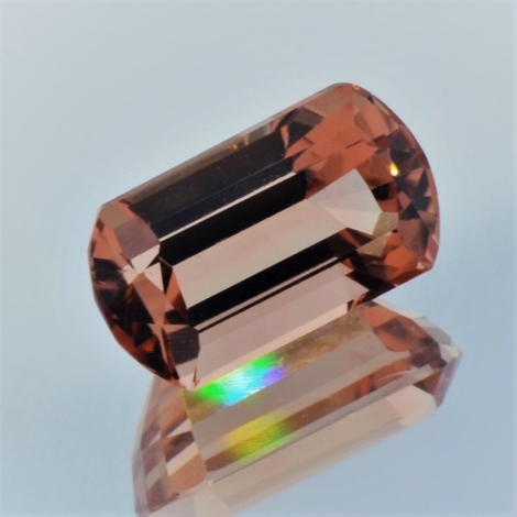 Tourmaline barrel pinkish orange 4.33 ct