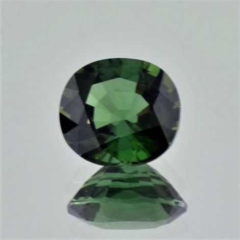 Green Tourmaline Tourmaline cushion dark green 4.89 ct