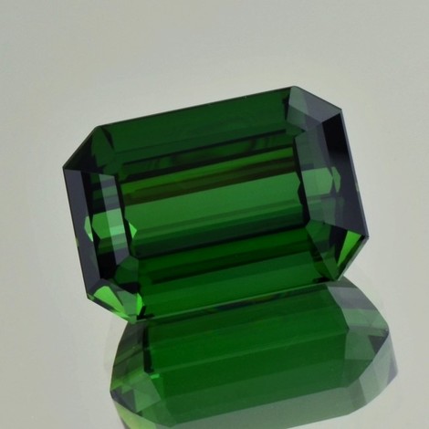 Verdelith Turmalin octagon grün 22,44 ct