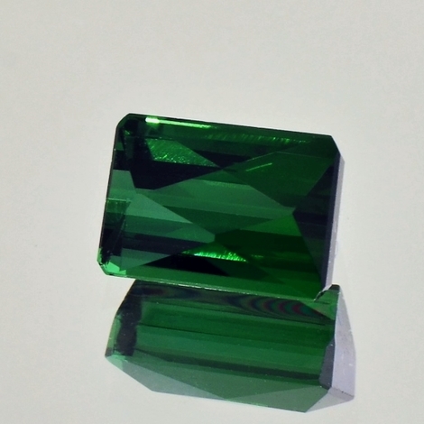 Verdelith Turmalin octagon grün 3,50 ct