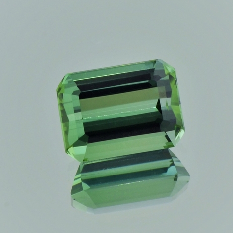 Verdelith Turmalin octagon grün 6,52  ct