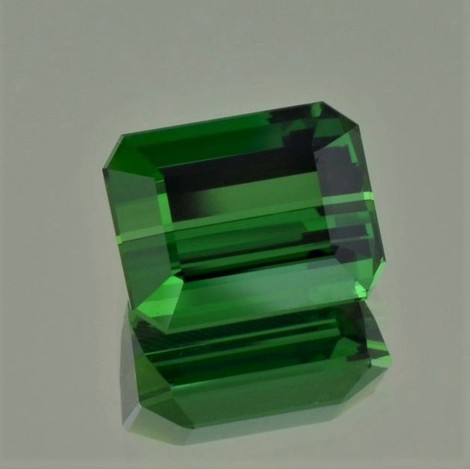 Verdelith Turmalin octagon grün 8,38 ct