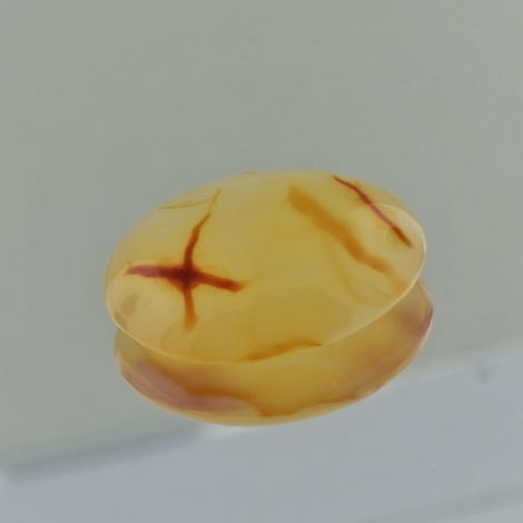 Zeichen-Achat Cabochon oval 24,54 ct Zeichen-Achat Cabochon oval 24,54 ct