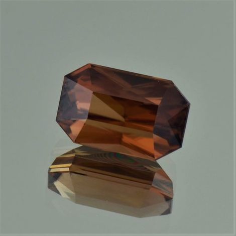 Zircon octagon-princess brown untreated 10.25 ct