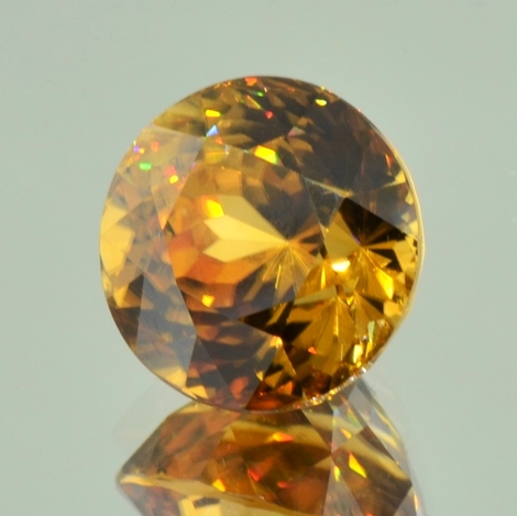 Zirkon rund bräunlich-gelb 19,36 ct Zirkon rund bräunlich-gelb 19,36 ct