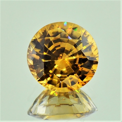 Zirkon rund gelbbraun 7,18 ct Zirkon rund gelbbraun 7,18 ct