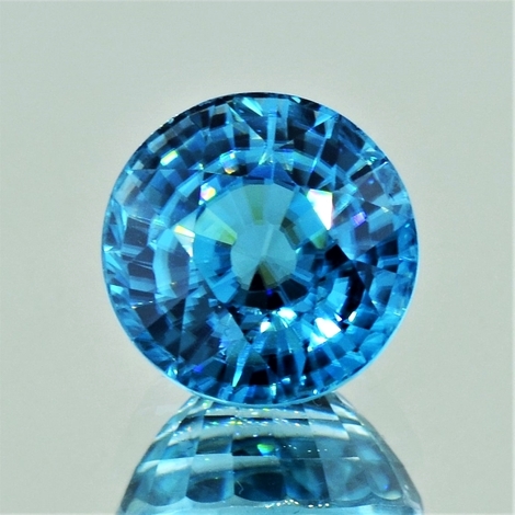 Zirkon, Rund facettiert (20,97 ct.) aus Kambodscha (Ratanakiri)