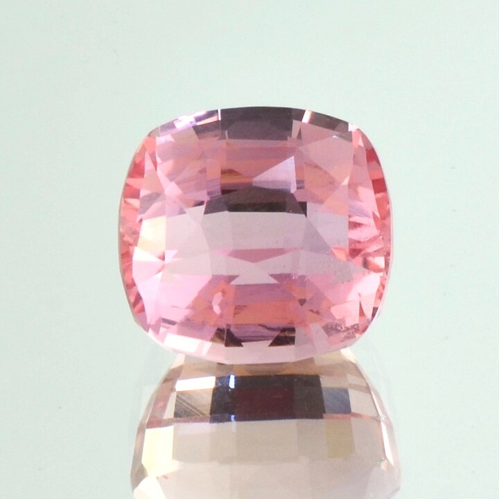 Topaz cushion pink untreated 12.18 ct.