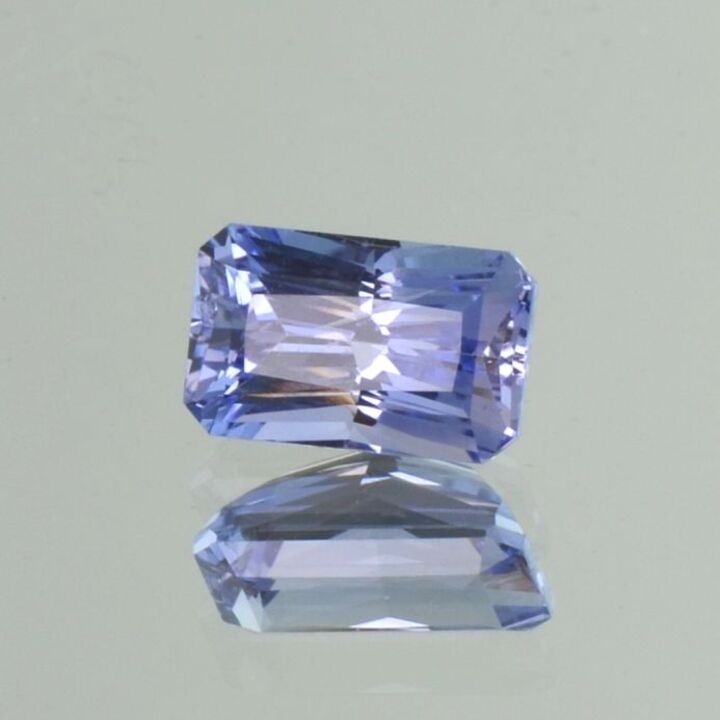 Saphir octagon-princess intensives Hellblau 3,56 ct.