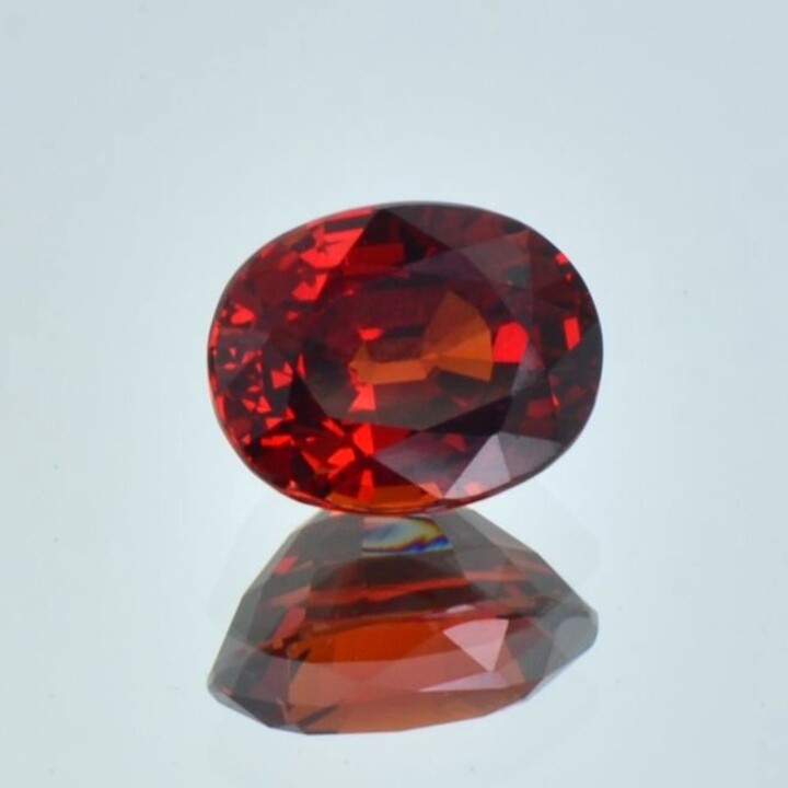 Spessartite Garnet oval orange red 5.53 ct