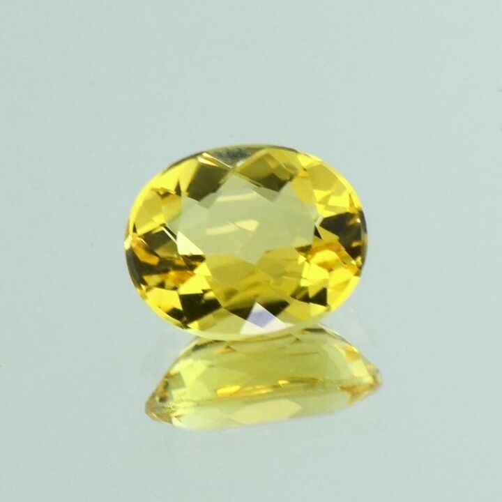 Goldberyll oval intensives Gelb 4,00 ct
