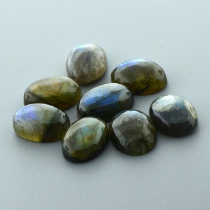 Labradorite Lot cabochons oval 47.87 ct