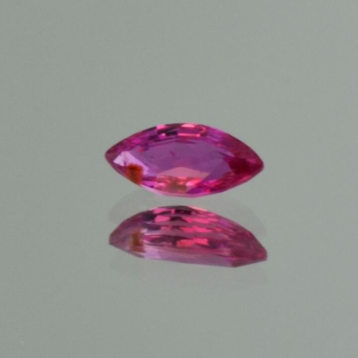 Ruby marquise reddish pink untreated 0.63 ct.