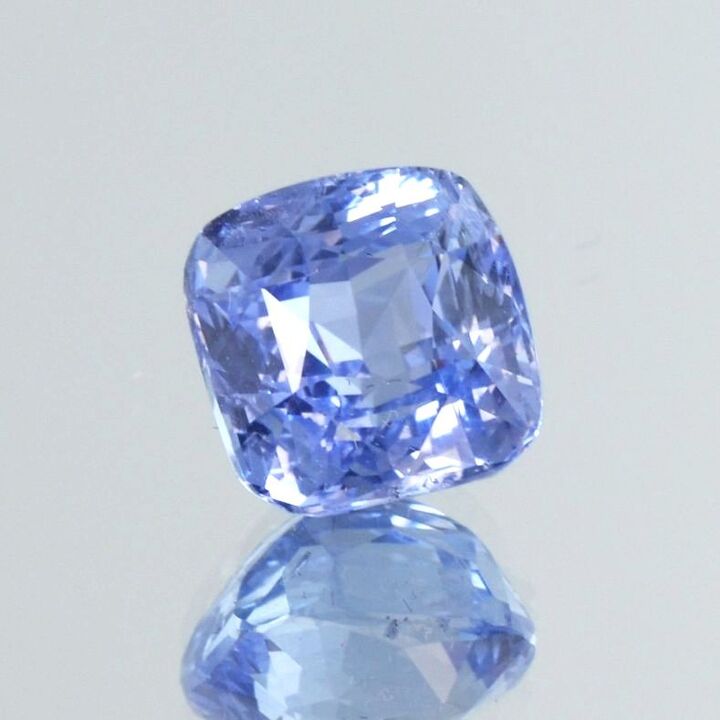 Sapphire cushion light blue untreated 7.13 ct.