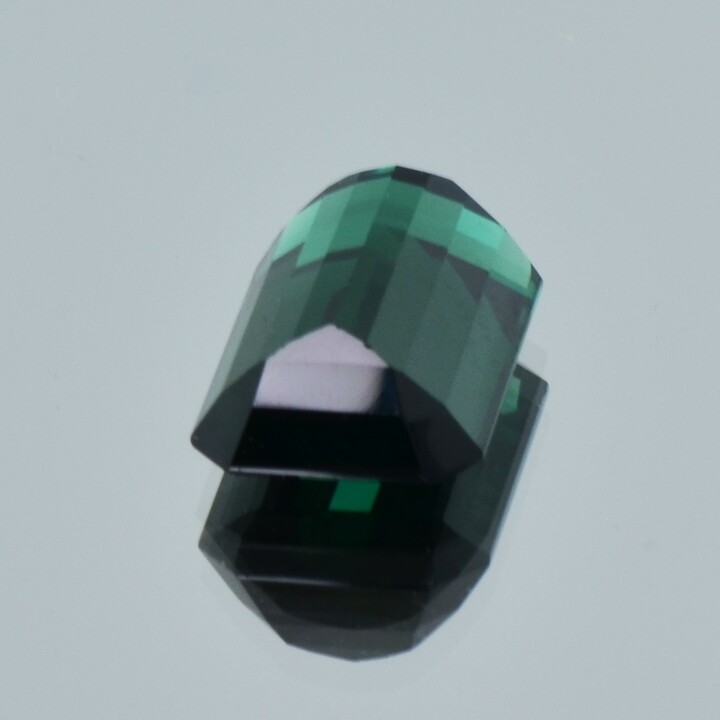 Turmalin octagon bläulich grün 9,21 ct.