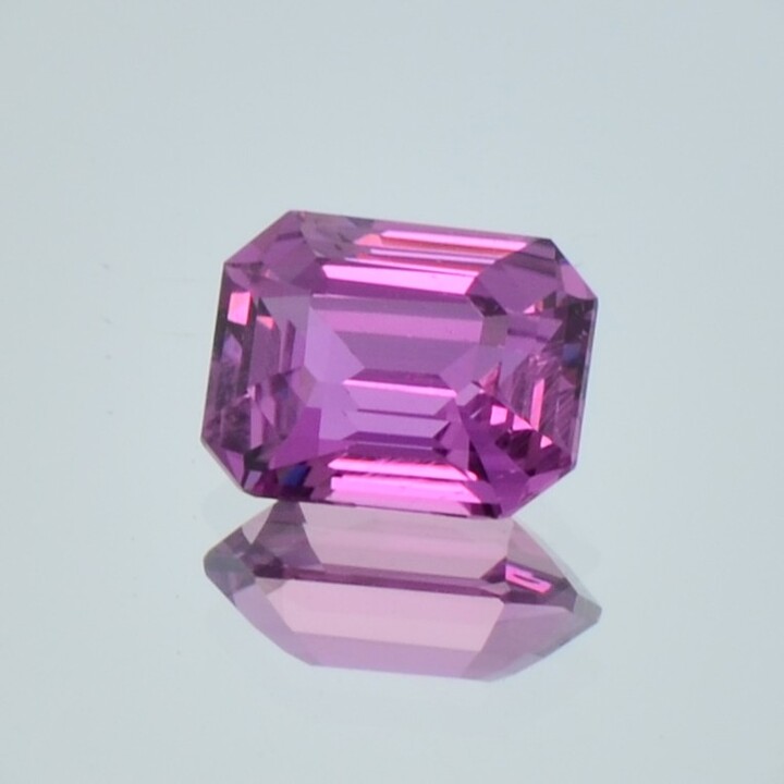 Sapphire octagon purplish pink untreated 2.03 ct.