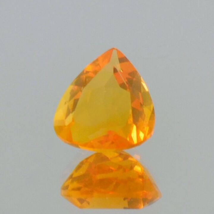 Fire Opal pear yellow orange 2.08 ct.