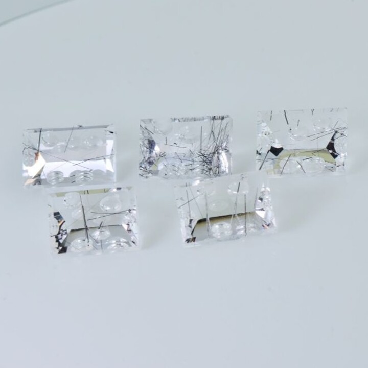 Quarz Lot Design-Rechtecke farblos 41,46 ct.