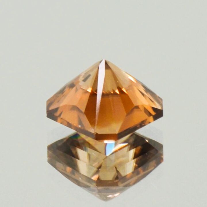 Zirkon Design-Octagon orangebraun 3,78 ct