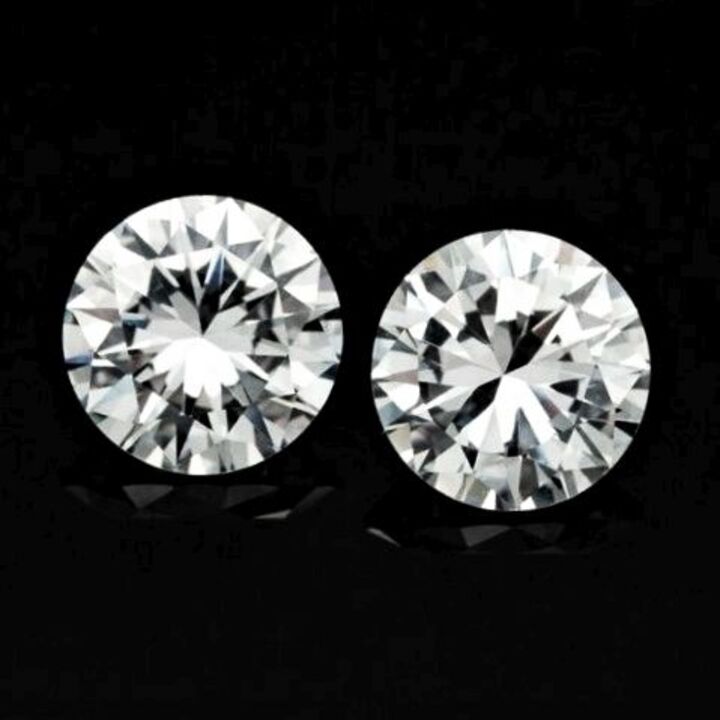 Diamanten Duo Brillanten hochfeines Weiss D lupenrein 0,60 ct.