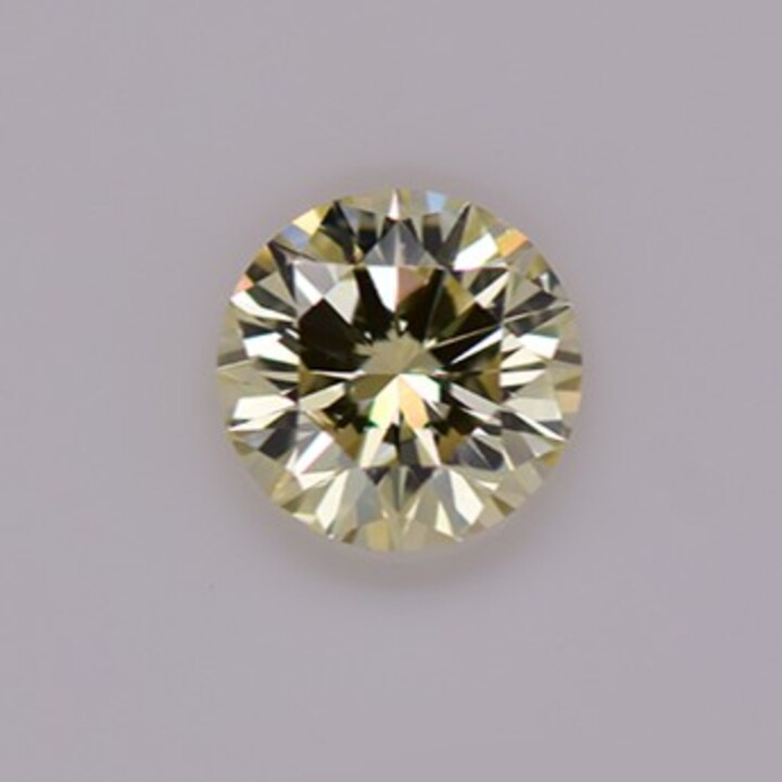 fancy diamond round brilliant champagne  si1 0.21 ct.