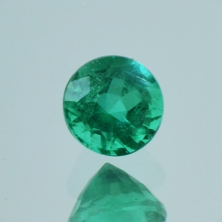 Smaragd Beryll rund grün 1,03 ct.