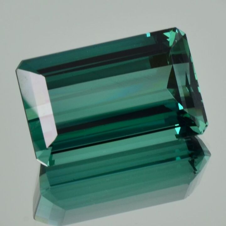 Turmalin octagon blaugrün 44,34 ct