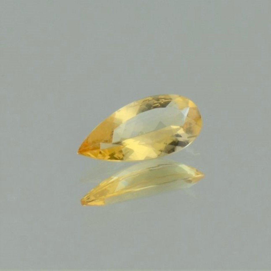 Topas Tropfen gelb unbehandelt 1,35 ct.