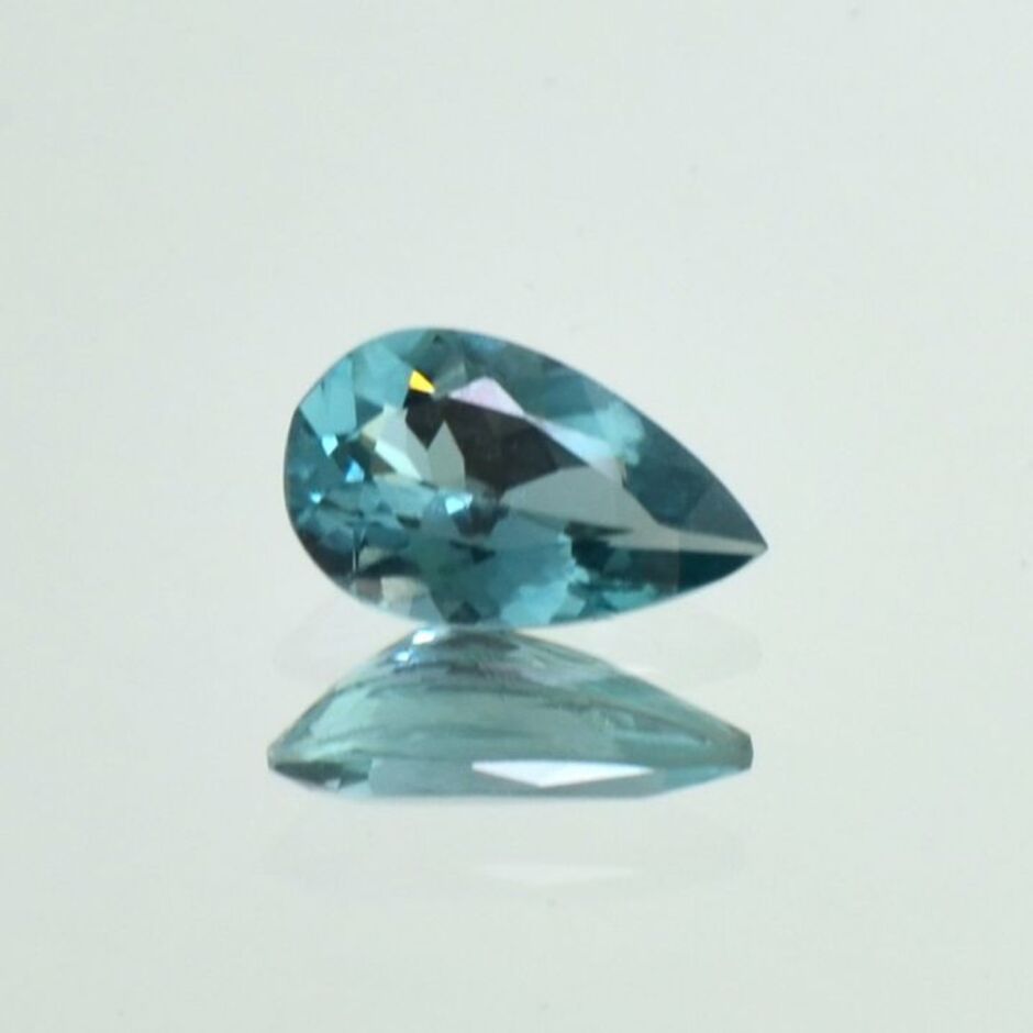 Indigolith Turmalin Tropfen grünlich blau 1,22 ct