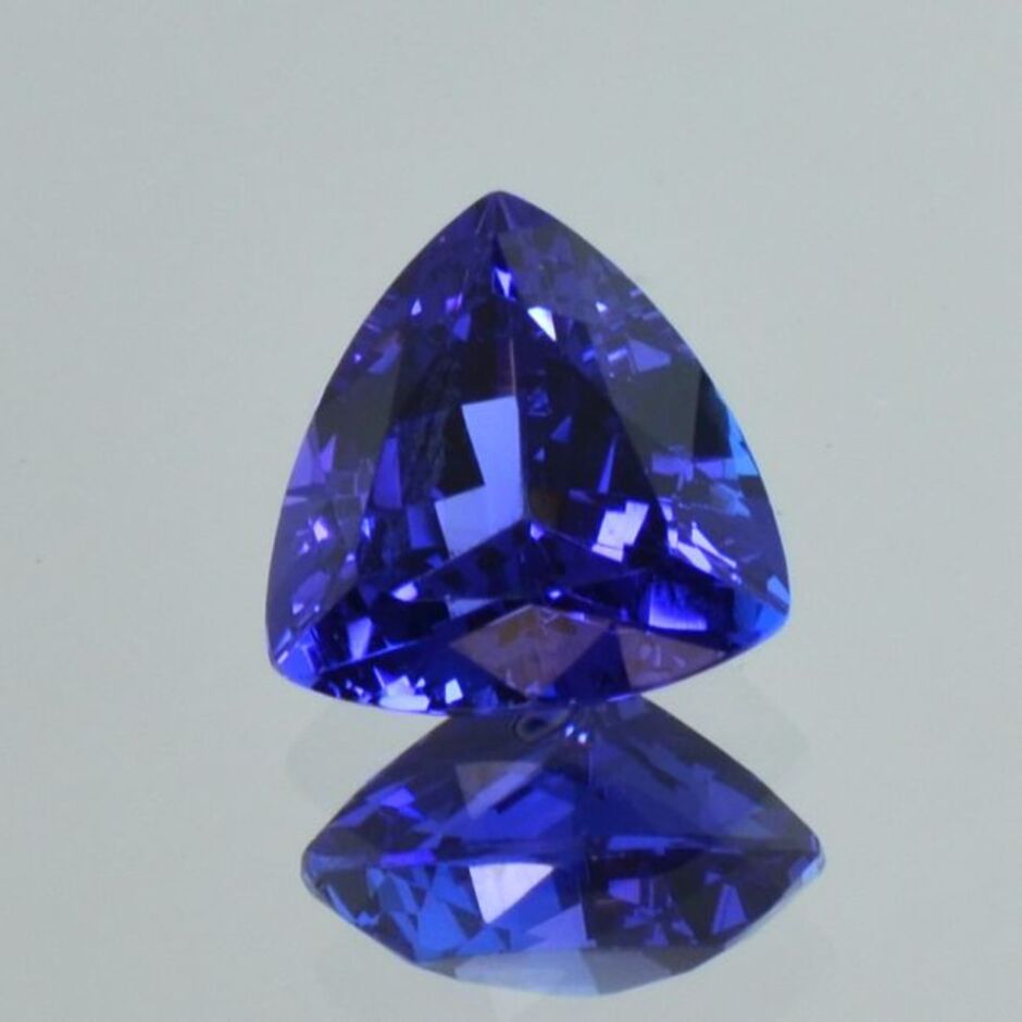Tansanit Trillion intensives Blau 3,58 ct.