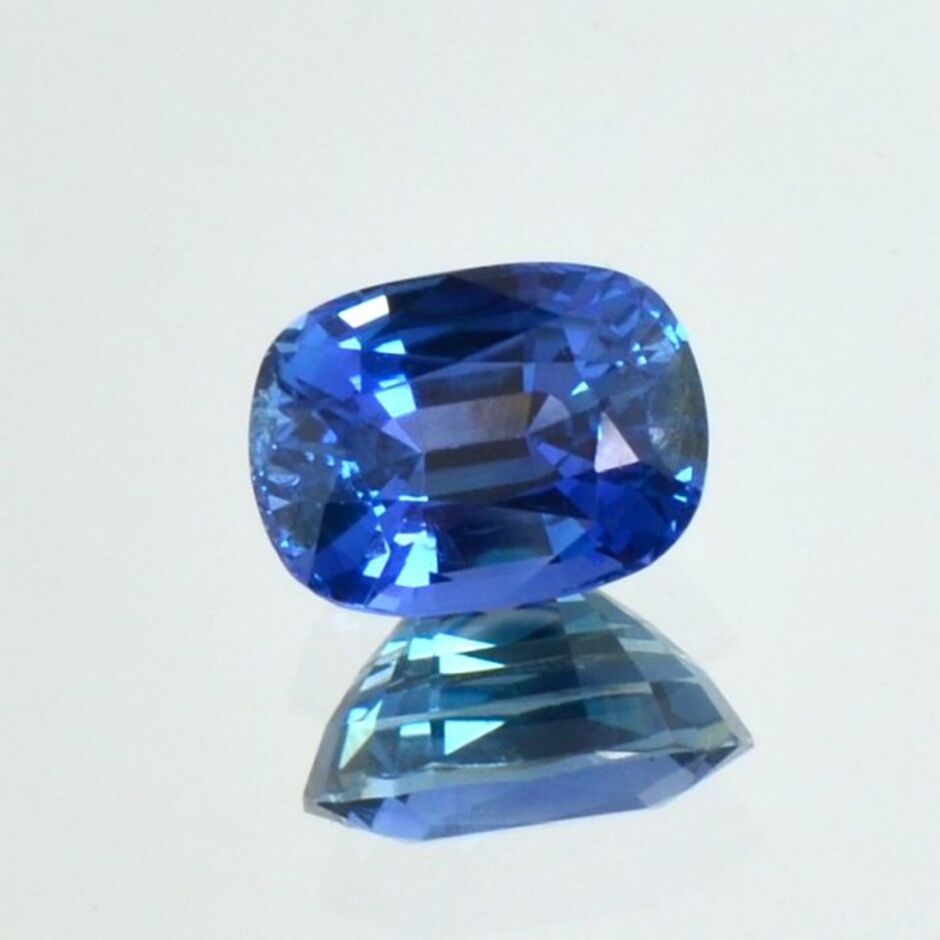 Burma Saphir antik blau unbehandelt 3,23 ct.