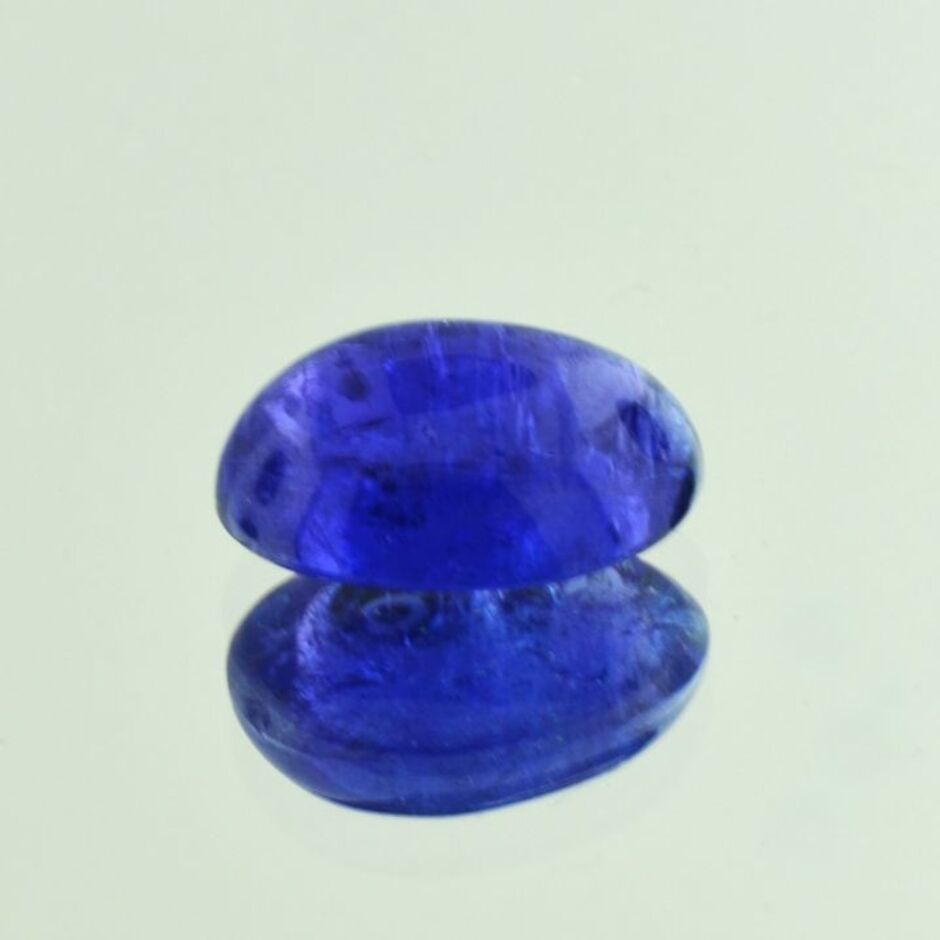 Tansanit Cabochon oval blau 12,57 ct