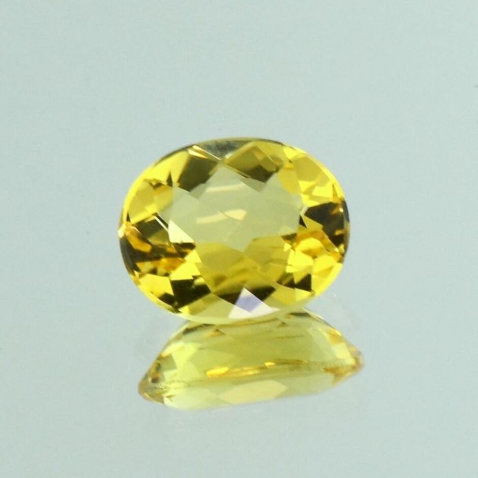 Goldberyll oval intensives Gelb 4,00 ct