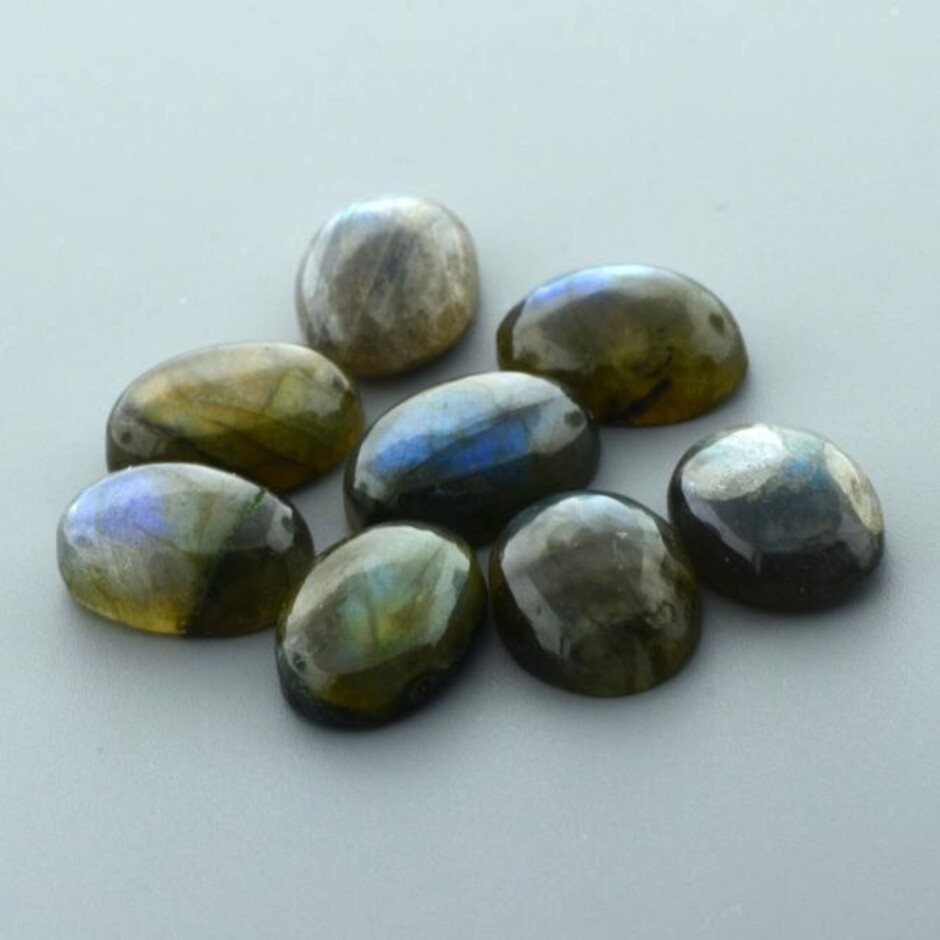 Labradorite Lot cabochons oval 47.87 ct