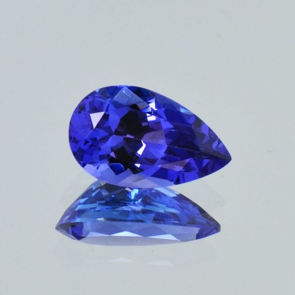 Tansanit Tropfen intensives Blau 3,32 ct.