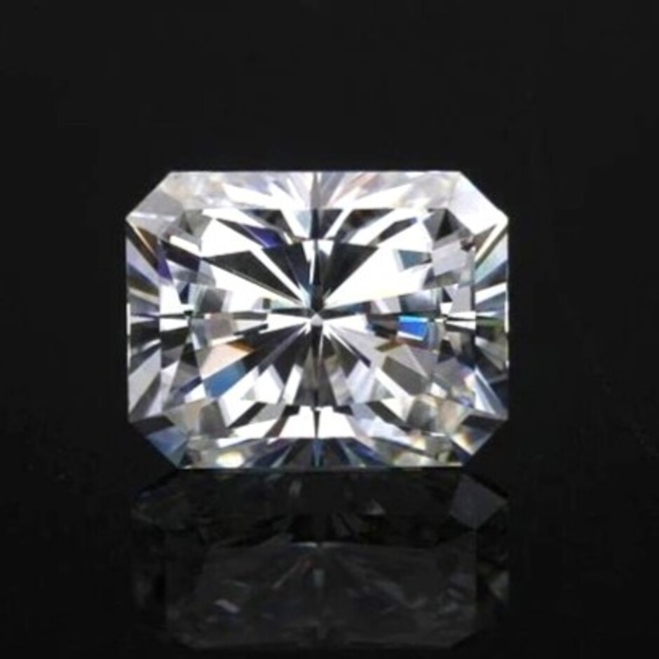 Diamond radiant white H loupe clean 1.01 ct