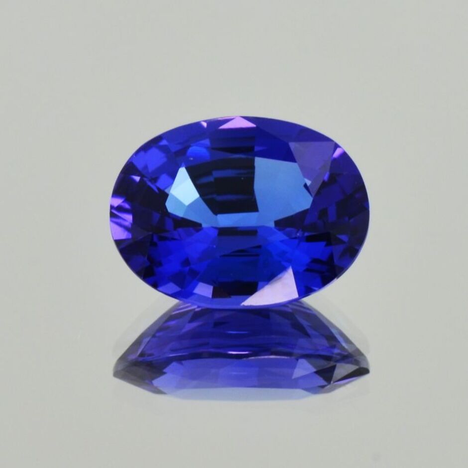 Tansanit oval intensives Blau 7,22 ct.