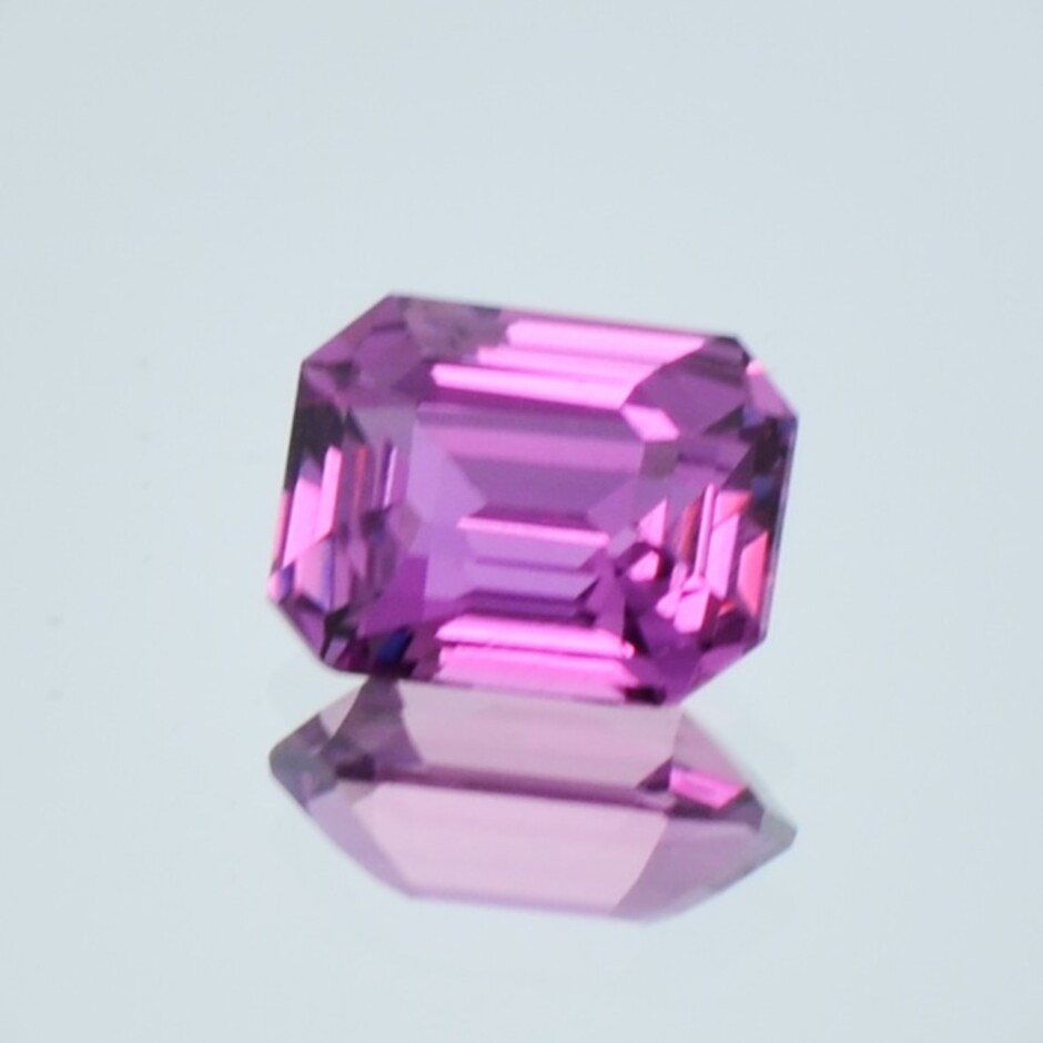 Sapphire octagon purplish pink untreated 2.03 ct.