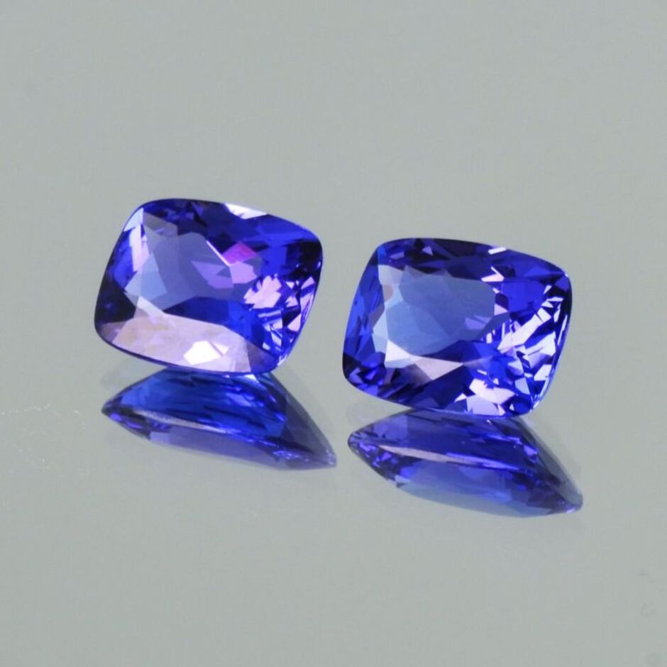 Tansanit Duo antik blau 4,01 ct.
