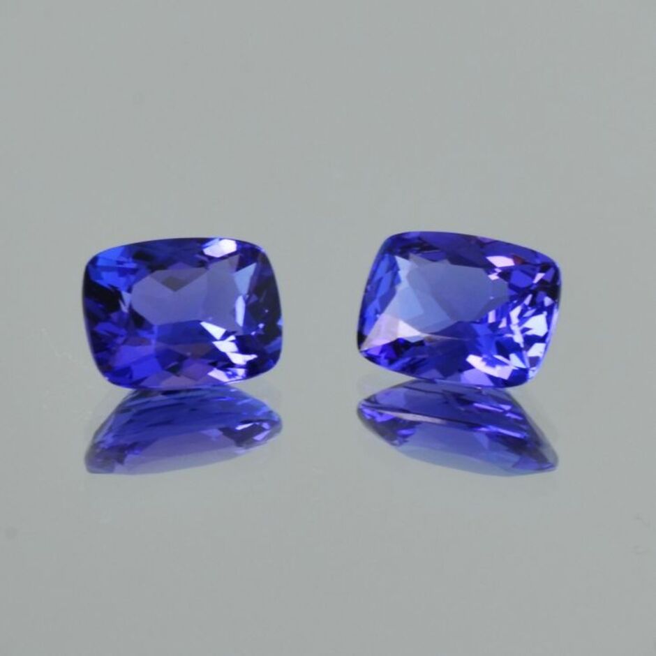 Tansanit Duo antik blau 4,01 ct.